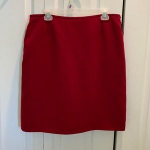 Red Pencil Skirt Sz 14P